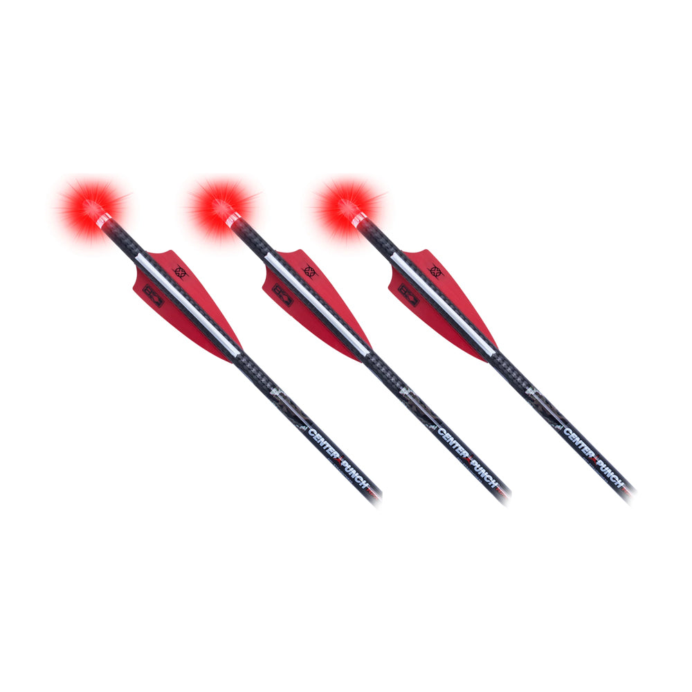 TenPoint CenterPunch Alpha Blaze HPX 20" Lighted Crossbow Arrows w/ Alpha HPX Nock (For TRX 515 & TX 440) - 3pk