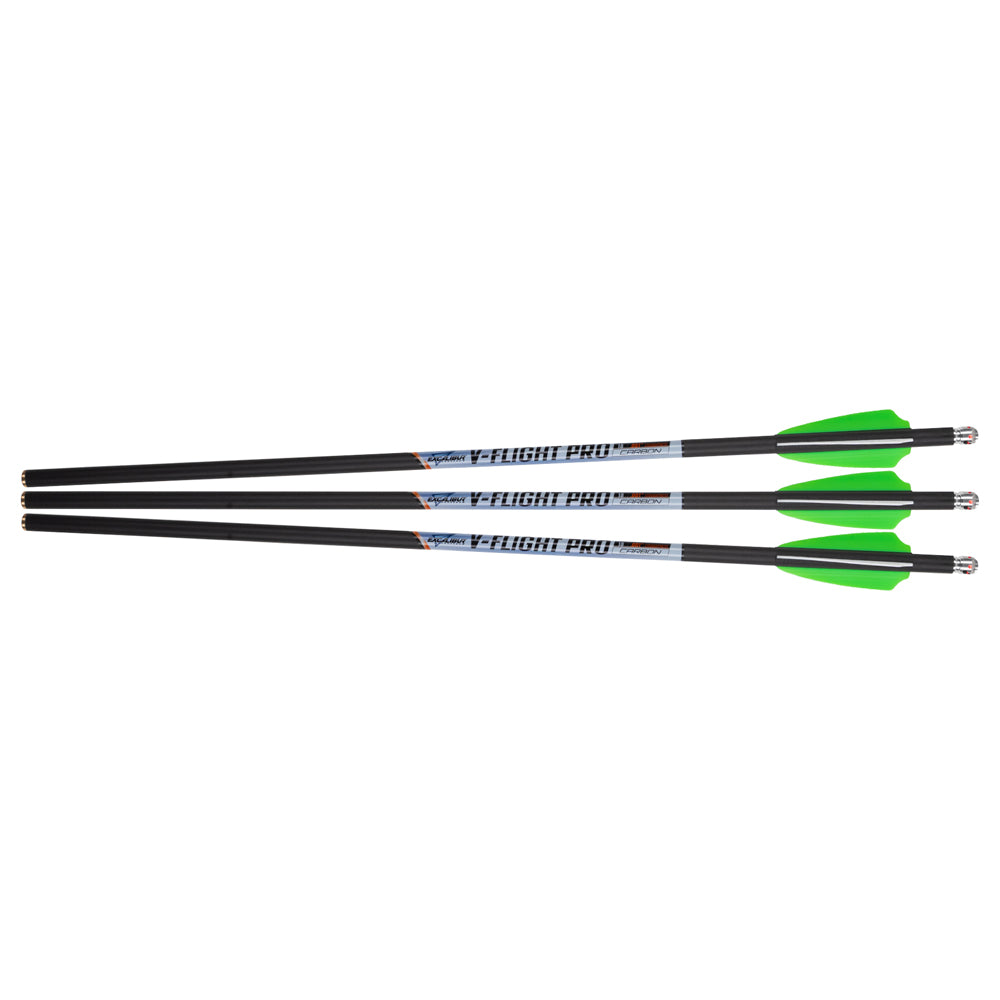 Excalibur Illuminated V-Flight Pro w/ Beacon V Nock 18” – 3 Pack