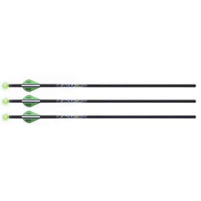 TenPoint ACU-X 20″ Lighted Premium Carbon Arrows for Rail-Less Forward Draw Crossbows 3-pack