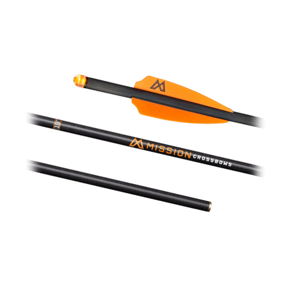 Mission 19" Lighted Crossbow Arrows - 3 Pack