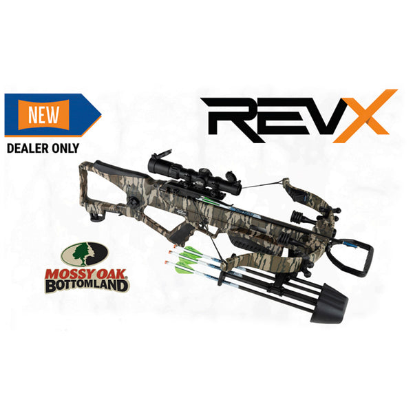 Excalibur RevX Mossy Oak Bottomlands Crossbow Package *EXCALIBUR DEALER EXCLUSIVE* NOT FOUND IN BIG BOX STORES - LIGHTED ARROWS STANDARD
