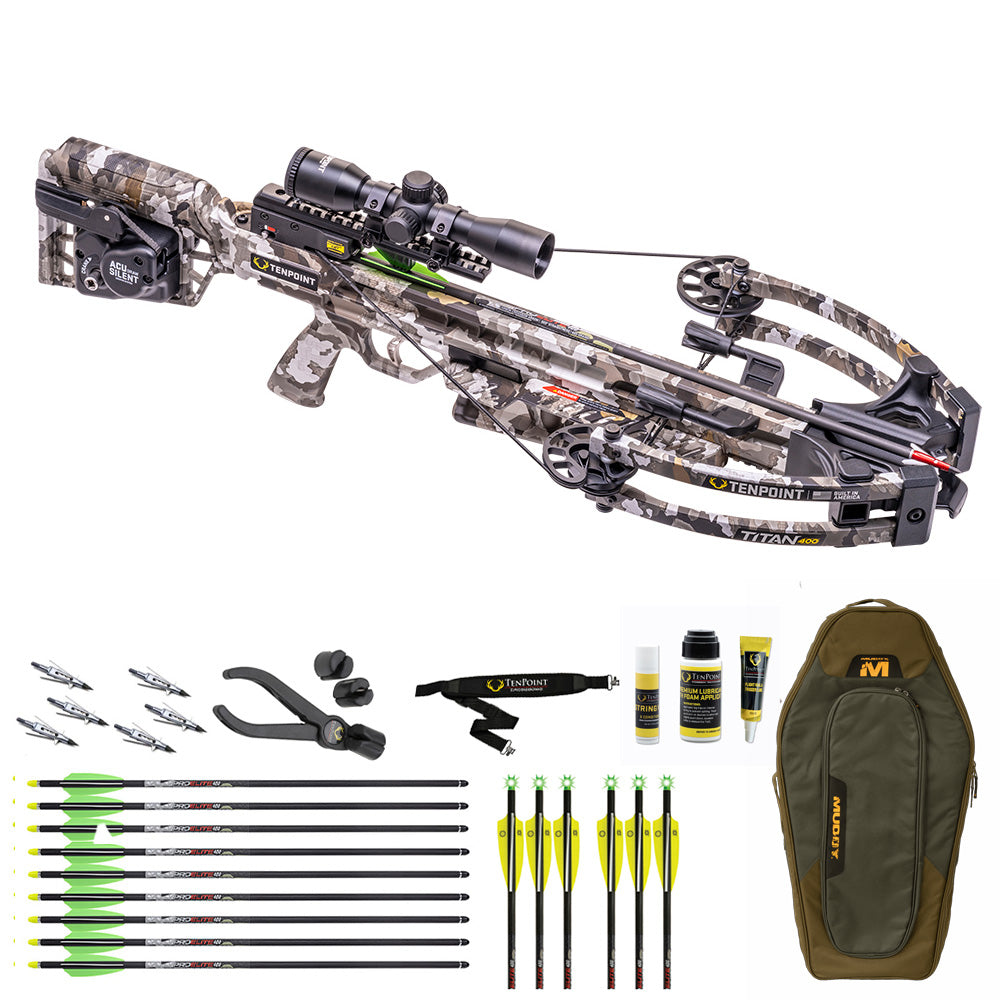TenPoint Titan 400 -ACUdraw Silent Crossbow Package