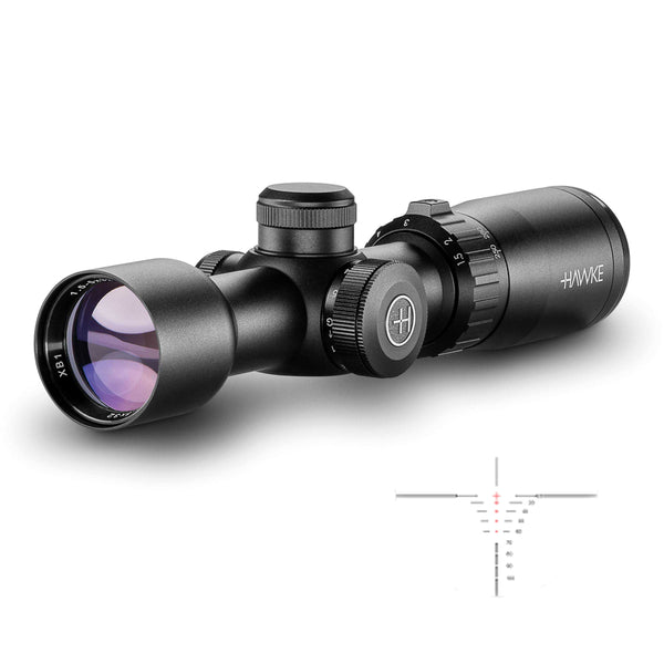 Hawke Crossbow XB1 SR Scope 1.5-5X32 Illuminated Reticles