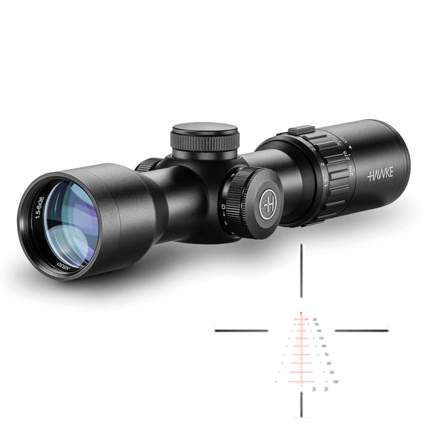Hawke XB30 Compact 1.5-6x36mm Crossbow Scope