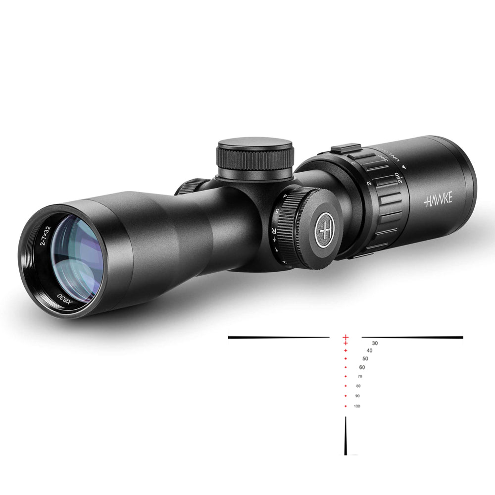 Hawke XB30 2-7x32 Crossbow Scope